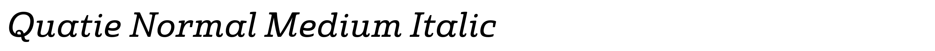 Quatie Normal Medium Italic